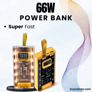 66W Super Fast Charging with Power Delivery (PD)